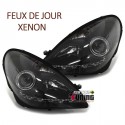 PHARES XENON NOIRS AVEC FEUX DE JOUR LED MERCEDES SLK R171 (06345)