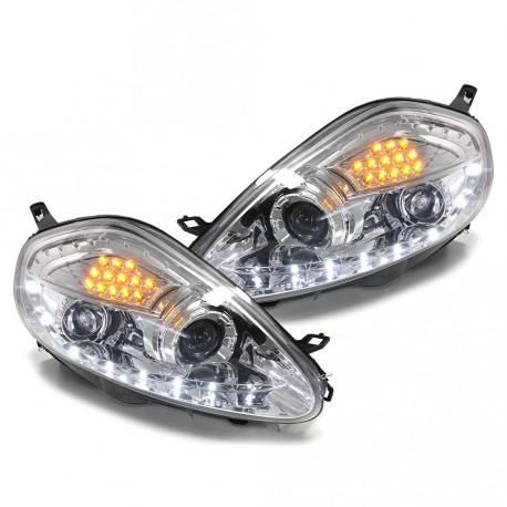 PHARES DEVIL EYES CHROM TUNING GRANDE PUNTO ELECTRIQUES (00824)