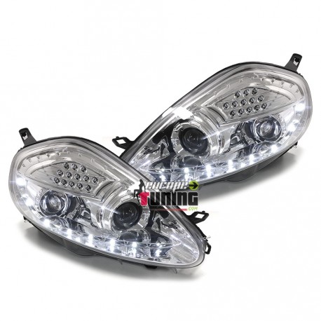 PHARES DEVIL EYES CHROM TUNING GRANDE PUNTO ELECTRIQUES (00824)