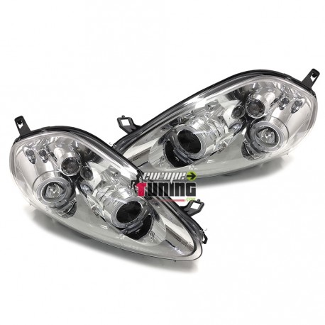 PHARES ANGEL EYES CHROM TUNING GRANDE PUNTO ELECTRIQUES (13334)