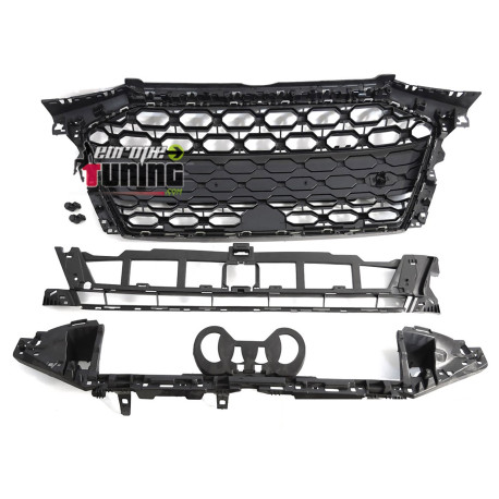 CALANDRE SPORT NOIRE LIGNE RS3 AUDI A3 8Y 2020-2024 (06355)