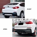 DIFFUSEUR SPORT PERFORMANCE NOIR BRILLANT BMW X4 F26 2014-2018 (06359)