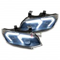 PHARES NOIRS FEUX DE JOUR LED BAR BMW SERIE 3 E92 E93 XENON SANS ASF 2010-2013 (06291)