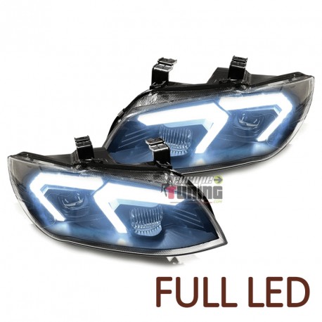 PHARES NOIRS FEUX DE JOUR LED BAR BMW SERIE 3 E92 E93 XENON SANS ASF 2010-2013 (06291)