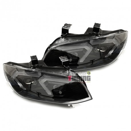 PHARES NOIRS FEUX DE JOUR LED BAR BMW SERIE 3 E92 E93 XENON SANS ASF 2010-2013 (06291)