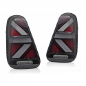FEUX ARRIERES NOIRS FULL LED UNION JACK MINI COOPER R50 R52 R53 2001-2006 (06377)