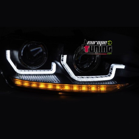 PHARES NOIRS FEUX CLIGNOTANTS SEQUENTIELS VW POLO 6 AW 2G 2017-2021 (05747)