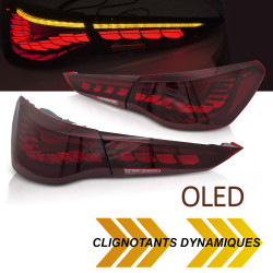 FEUX ROUGES FUMES OLED BMW SERIE 4 G22 G23 2020-  (06381)