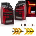 FEUX ROUGES FULL LED DYNAMIQUES VW T5 BUS TRANSPORTEUR HAYON 2003-2015 (06384)
