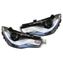 PHARES NOIRS FEUX DE JOUR LED BAR AUDI A1 8X 2010-2014 (06356)