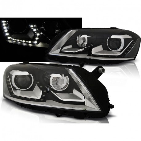 PHARES DEVIL EYES ET LEDS PASSAT APRES 2010 NOIRS (035529)