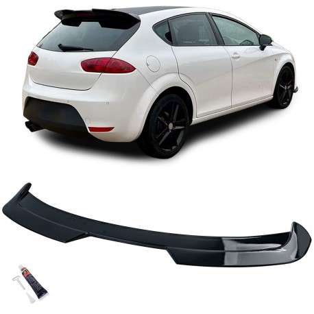 BECQUET - AILERON DE TOIT SPORT NOIR BRILLANT SEAT LEON 1P  2009-2012 (06385)