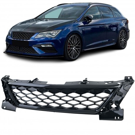 CALANDRE SPORT NOIRE BRILLANTE POUR SEAT LEON FR 5F (06389)