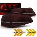 FEUX ROUGES NOIRS CLIGNOTANTS LED DYNAMIQUES VW GOLF 7 PH1 2012-2017 (06397)