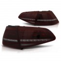 FEUX ROUGES NOIRS CLIGNOTANTS LED DYNAMIQUES VW GOLF 7 PH1 2012-2017 (06397)