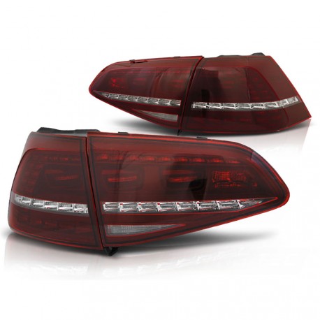 FEUX ROUGES NOIRS CLIGNOTANTS LED DYNAMIQUES VW GOLF 7 PH1 2012-2017 (06397)