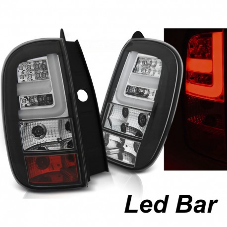 PAIRE DE FEUX ARRIERES NOIRS LED BAR DACIA DUSTER I 2010-2018 (02452)