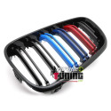 CALANDRES DOUBLE LAMES TRICOLOR MOTORSPORT BMW SERIE 2 F22 F23 2013-2021 (06405)