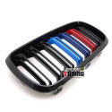 CALANDRES DOUBLE LAMES TRICOLOR MOTORSPORT BMW X5 X6 2013-2019 (06418)
