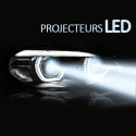 PHARES NOIRS CONVERSION FULL LED AVEC FEUX DE JOUR BMW X5 E70 XENON 2007-2013 (06419)