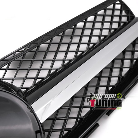 CALANDRE SPORT NOIRE ET CHROME MERCEDES SL R230 2006-2008 (06423)