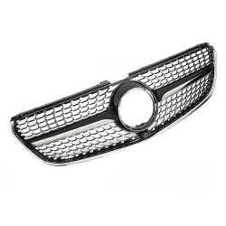 CALANDRE GRILLE DIAMANT NOIRE ET CHROME LIGNE GT-R MERCEDES CLASSE V 2014-2019 (06429)