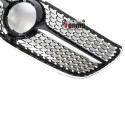 CALANDRE GRILLE DIAMANT NOIRE ET CHROME LIGNE GT-R MERCEDES CLASSE V 2014-2019 (06429)