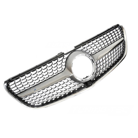 CALANDRE GRILLE DIAMANT NOIRE ET CHROME LIGNE GT-R MERCEDES CLASSE V 2014-2019 (06429)
