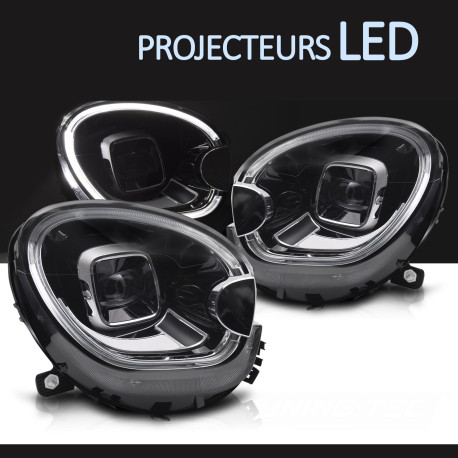 PHARES CONVERSION FULL LED FEUX DE JOUR BMW MINI COOPER R60 COUNTRYMAN 2010-2016 (06431)