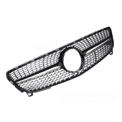 CALANDRE GRILLE DIAMANT SILVER CHROME LIGNE GT-R MERCEDES CLASSE A W176 2015-2018 (06434)