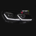 PHARES BANDES SILVER CLIGNOTANTS DYNAMIQUES FEUX DE JOUR LED VW GOLF 7 2013-2017 (06436)