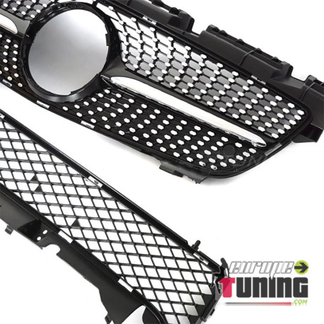 CALANDRE NOIR CHROME DIAMANT AMG GT MERCEDES SLK R172 2011-2015 (06451)