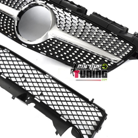 CALANDRE SILVER CHROME DIAMANT AMG GT MERCEDES SLK R172 2011-2015 (06452)