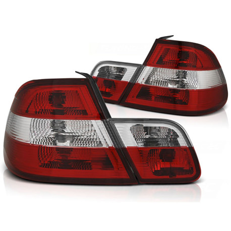 FEUX ARRIERES ROUGES CLAIRS BMW SERIE 3 E46 COUPE 1999-2003 (06455)