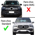 CALANDRE PANAMERICANA GT NOIR CHROME MERCEDES GLE 167 2018-2023 (06470)