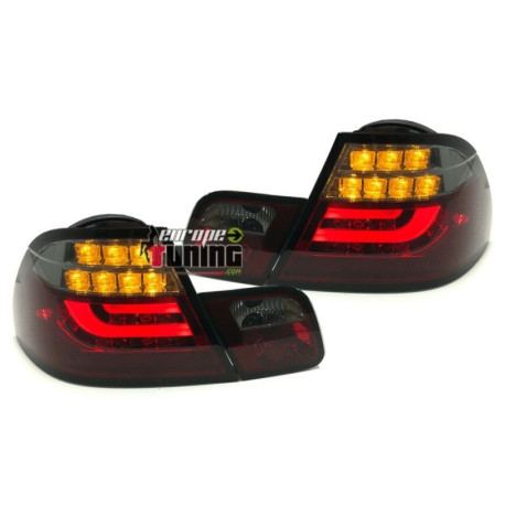2 FEUX ROUGES NOIRS LED BAR BMW SERIE 3 E46 COUPE 1999-2003 (06480)