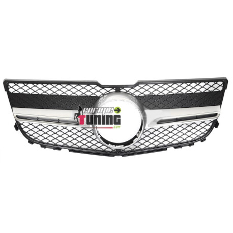 CALANDRE LIGNE AMG NOIR SILVER CHROME MERCEDES GLK 204 2012-2015 (06485)