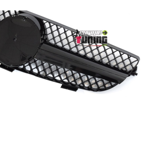 CALANDRE NOIR INTEGRAL SPORT LIGNE SL MERCEDES CLK 209 2002-2010 (06491)
