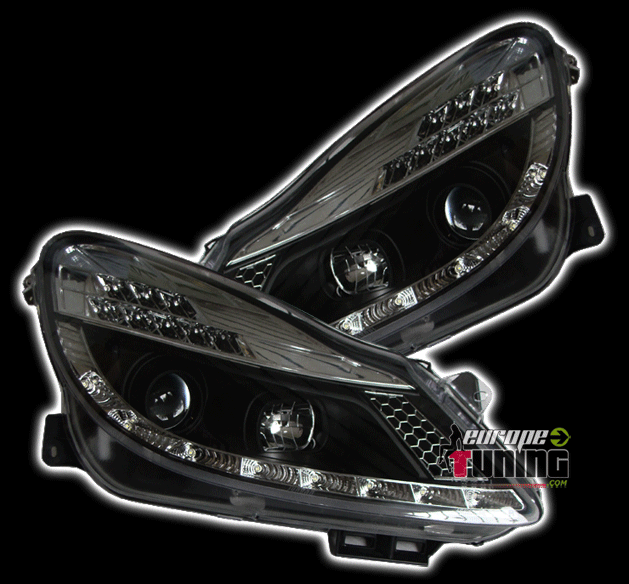 PHARES DEVIL EYES CHROM TUNING OPEL CORSA D (00463)
