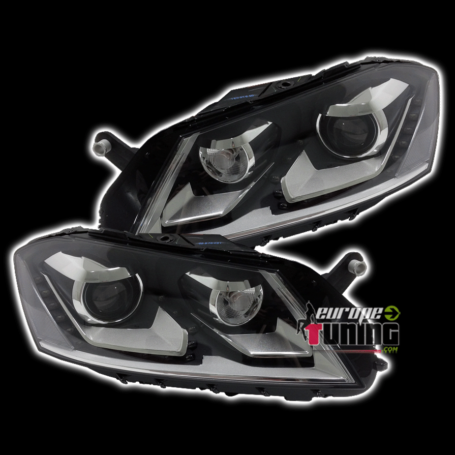 PHARES DEVIL EYES ET LEDS PASSAT APRES 2010 NOIRS (035529)