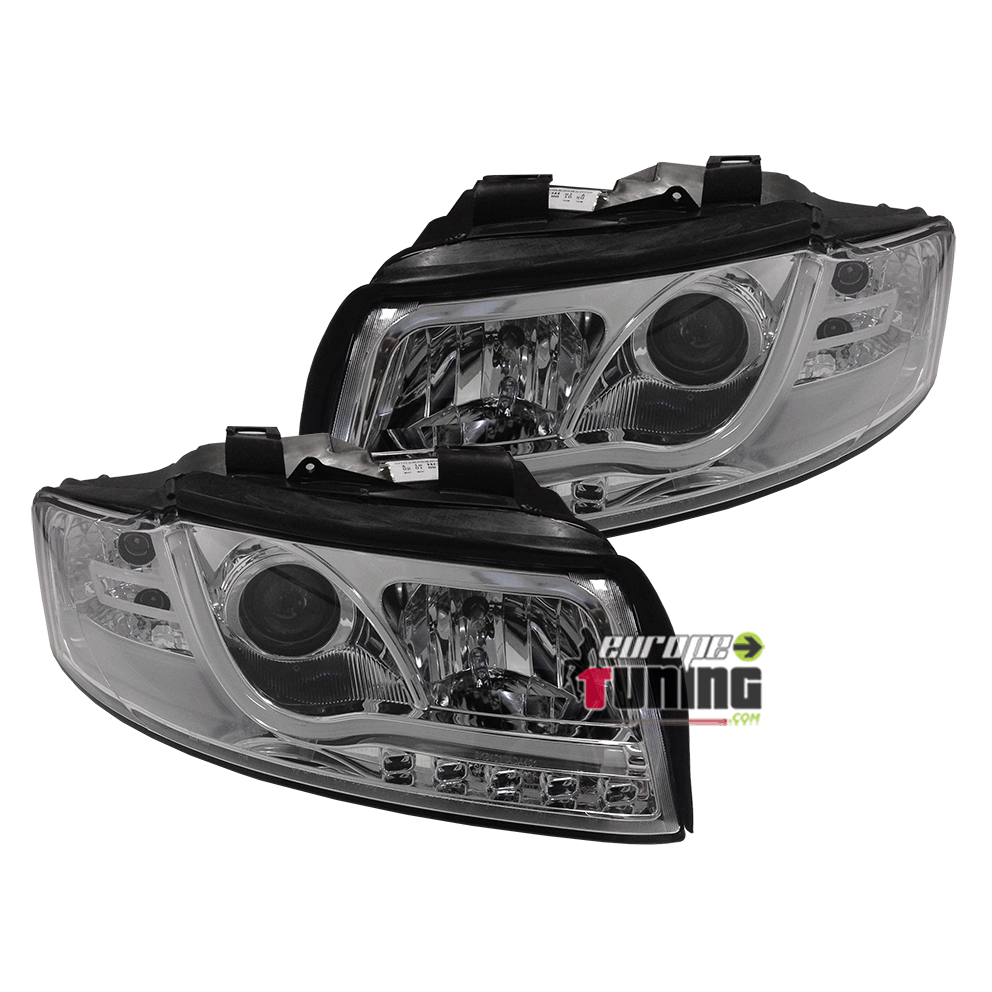 PHARES LIGHT BAR AUDI A4 CHROM 8E ap 2001 (02736)