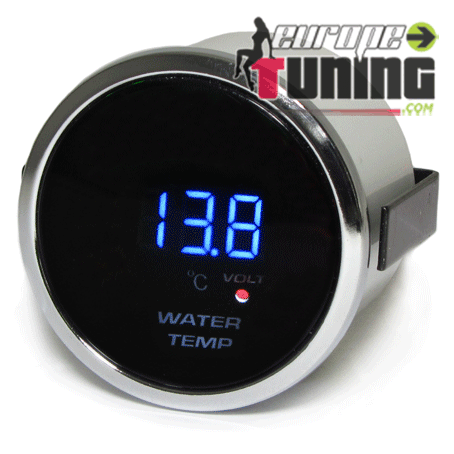 MANOMETRE DIGITAL PRO 52mm TEMPERATURE EAU (02758)