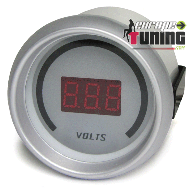 MANOMETRE DIGITAL SPORT 52mm VOLTMETRE (03057)