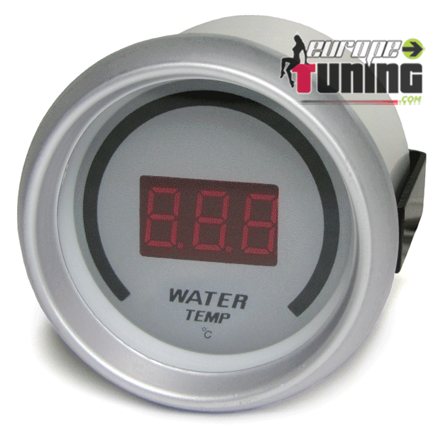 MANOMETRE DIGITAL SPORT 52mm TEMPERATURE EAU (03059)