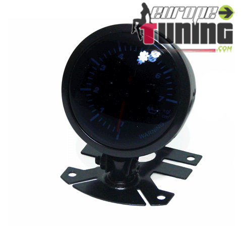 MANOMETRE 60mm PRESSION D' HUILE FUME (01078)