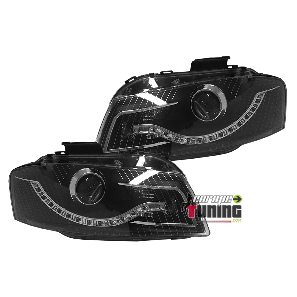 PHARES DEVIL EYES AUDI A3 NOIRS 2003-2008 (00810)
