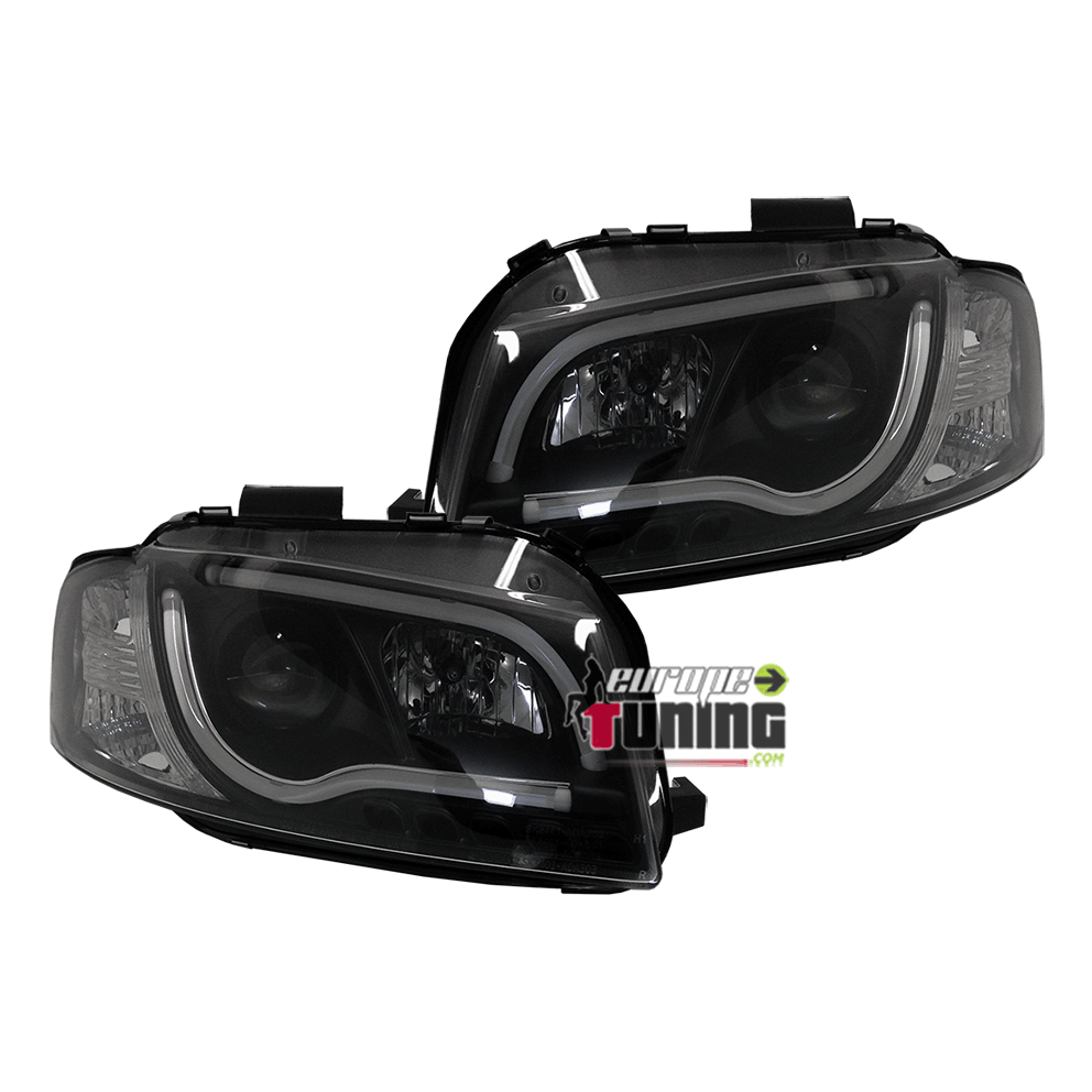 PHARES LIGHT BAR AUDI A3 NOIRS 2003-2008 (02737)