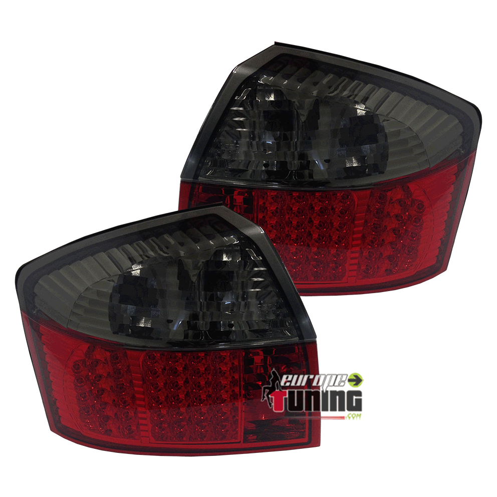 FEUX TUNING A LED A4 8E ROUGES / NOIR (00986)