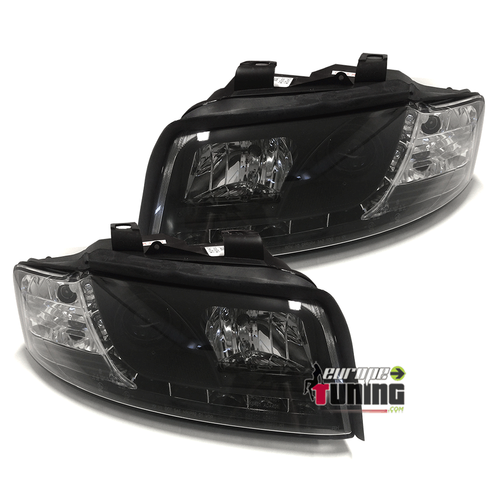 PHARES DIURNES DEVIL AUDI A4 NOIRS 8E ap 2001 (02872)
