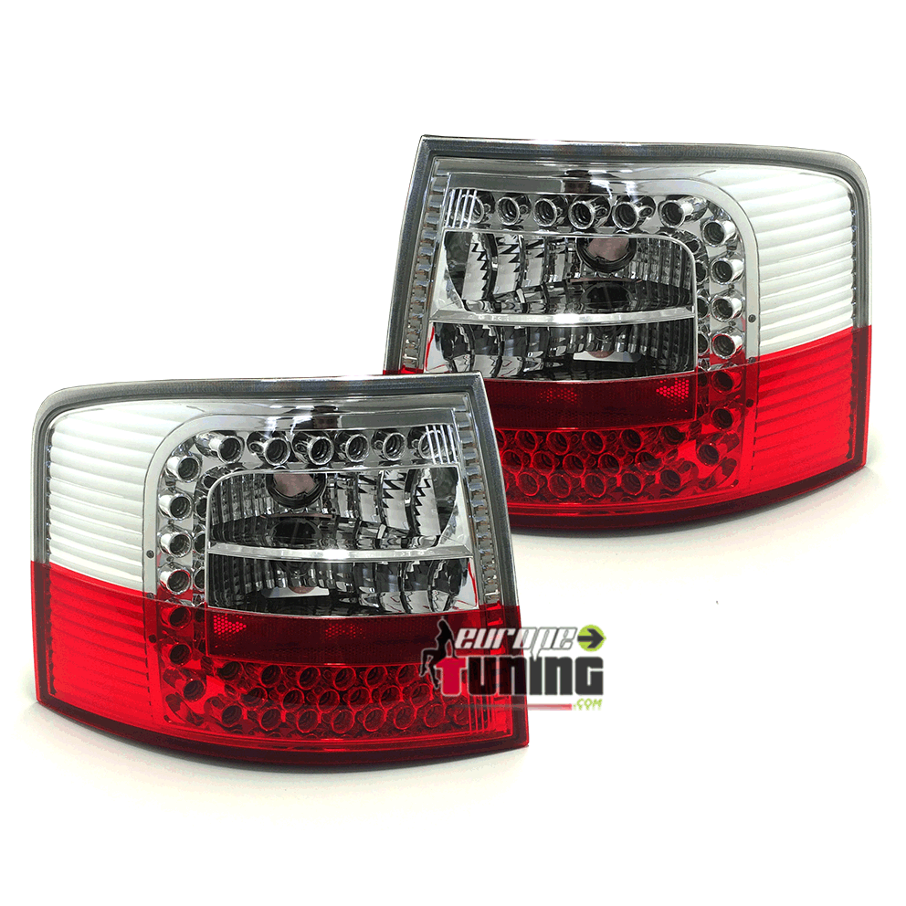 FEUX LED ROUGES CHROM A6 AVANT 98-04 (13919)